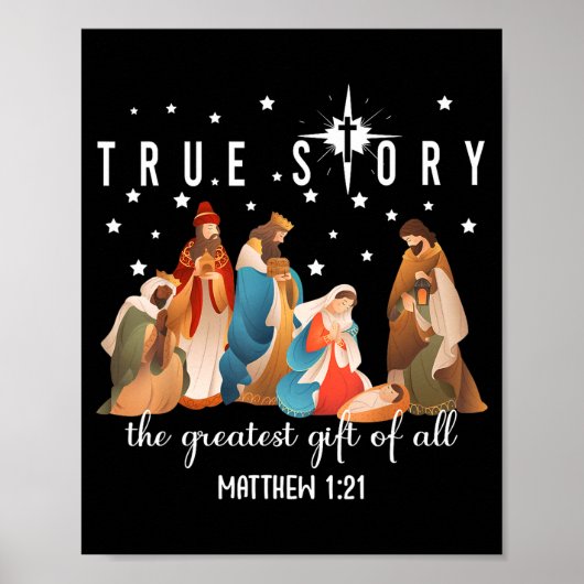The Greatest Gift For All Christmas Nativity Jesus ポスター (正面)