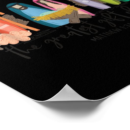 The Greatest Gift For All Christmas Nativity Jesus ポスター (角)