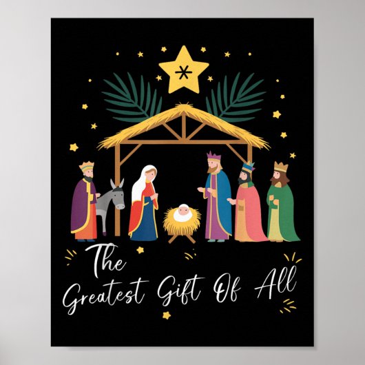 The Greatest Gift For All Christmas Nativity Jesus ポスター (正面)