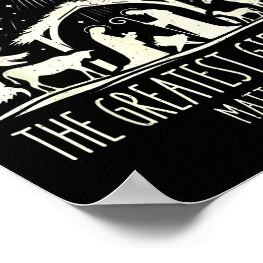 The Greatest Gift For All Christmas Nativity Jesus ポスター (角)