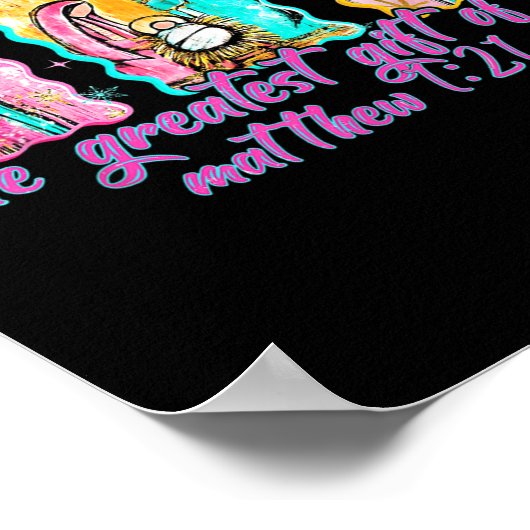 The Greatest Gift For All Christmas Nativity Jesus ポスター (角)