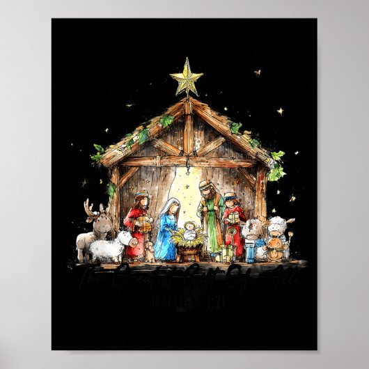 The Greatest Gift For All Christmas Nativity Jesus ポスター (正面)