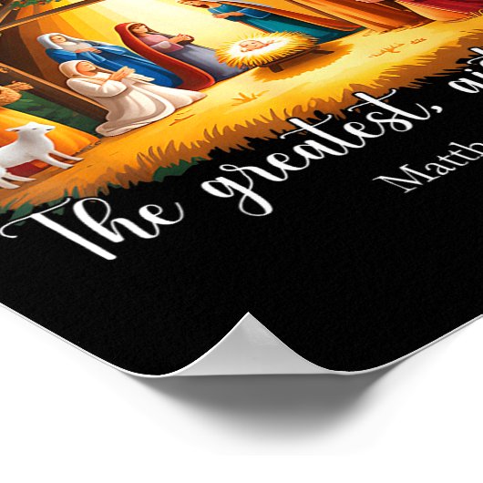 The Greatest Gift For All Christmas Nativity Jesus ポスター (角)