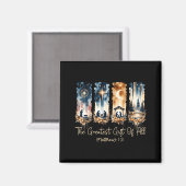 The Greatest Gift For All Christmas Nativity Jesus マグネット (正面/裏面)