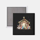 The Greatest Gift For All Christmas Nativity Jesus マグネット (正面/裏面)