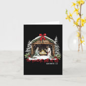 The Greatest Gift Of All Jesus Baby Christian Xmas カード (黄色い花)