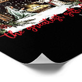 The Greatest Gift Of All Jesus Baby Christian Xmas ポスター (角)
