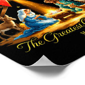 The Greatest Gift Of All Nativity Christian Christ ポスター (角)