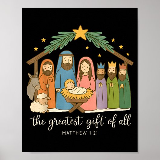 The Greatest Of All Nativity Jesus Christian Chris ポスター (正面)