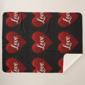 "The Greatest of These" Sherpa Yarn Look Blanket シェルパブランケット (正面(横))