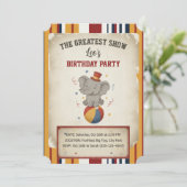 The Greatest Show | 1st Birthday Circus Invitation 招待状 (スタンド正面)