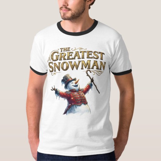 The Greatest Snowman Funny Musical Parody T-Shirt Tシャツ (正面)
