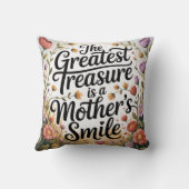 The Greatest Treasure Is A Mother's Smile クッション (裏面)