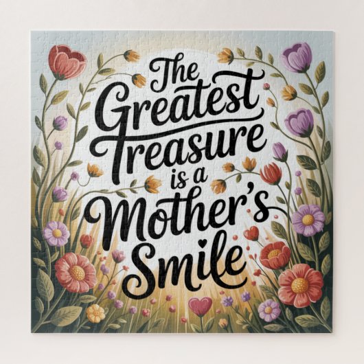 The Greatest Treasure Is A Mother's Smile ジグソーパズル (縦)