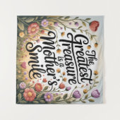 The Greatest Treasure Is A Mother's Smile タペストリー (正面(横))