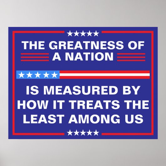 The Greatness of a Nation Political ポスター (正面)