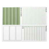 The Green Incredalist To-Doリスト(メモ帳) ノートパッド (正面)