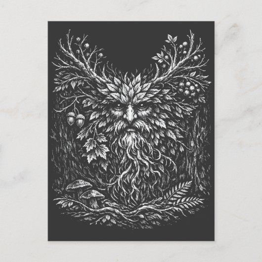 The Green Man by BurnsInHell ポストカード (正面)