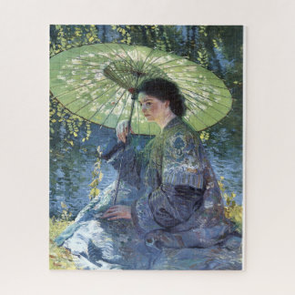 The Green Parasol by Guy Rose Art Jigsaw Puzzle ジグソーパズル