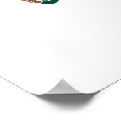 The Green Sea Turtle (Colored) ポスター (角)