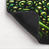 The Green Spotted Leopard On a Thick Laptop Tablet マウスパッド (コーナー)