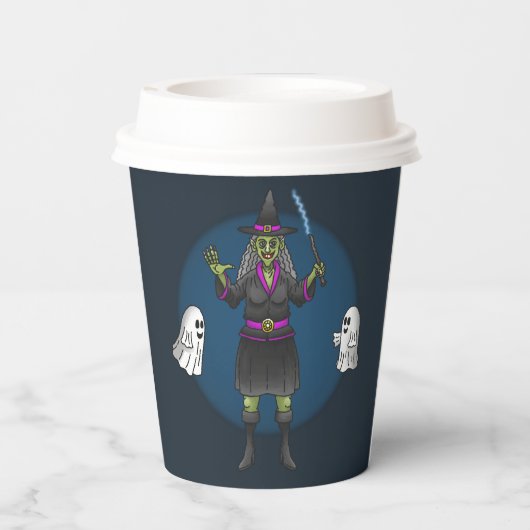 The Green Witch and the Ghosts 紙コップ (裏面)