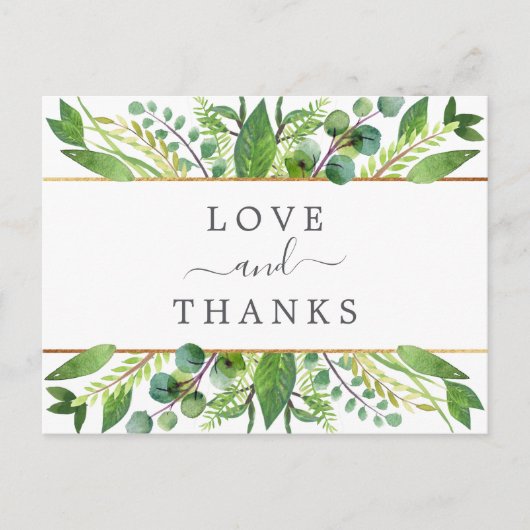 The Greenery & 結婚金ゴールドコレクション 案内ポストカード (正面)