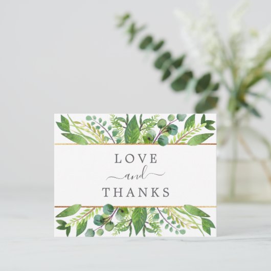 The Greenery & 結婚金ゴールドコレクション 案内ポストカード (スタンド正面)