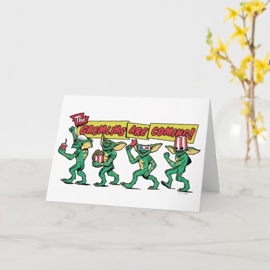 The Gremlins™ Are Coming カード (黄色い花)