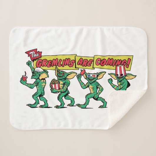 The Gremlins™ Are Coming シェルパブランケット (正面(横))