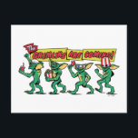 The Gremlins™ Are Coming ポストカード<br><div class="desc">Get ready for mischief with this bold, retro-inspired design featuring a lineup of playful gremlins marching in with snacks, 3D glasses, and movie-night chaos. With expressive poses, classic creature styling, and vibrant comic-book lettering, this artwork captures the mischievous spirit and cult-favorite energy fans love. The dynamic banner headline and colorful...</div>