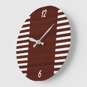 The Gridiron Stripe Athletic Wall Clock ラージ壁時計 (傾斜)