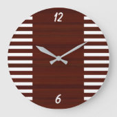 The Gridiron Stripe Athletic Wall Clock ラージ壁時計 (正面)