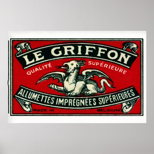 The Griffon - Matchbox Print - Aesthetic Wall Art ポスター (正面)