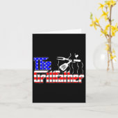 The Grill-father 4th Of July Funny Grilling Bbq Am カード (黄色い花)