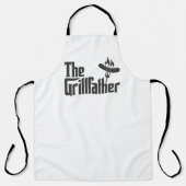 The Grill father Funny BBQ Dad Gift エプロン (正面)