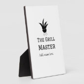 The grill master adds name while cooking the best  フォトプラーク (側面)