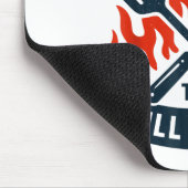 The Grill Master Bbq Father's Day Grandpa Grilling マウスパッド (コーナー)