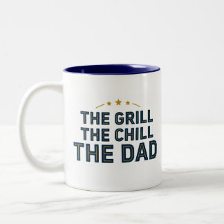 THE GRILL THE CHILL THE DAD コーヒーマグ ツートーンマグカップ