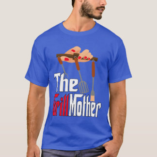 THE GRILLMOTHER Funny grill BBQ women mom mother g Tシャツ
