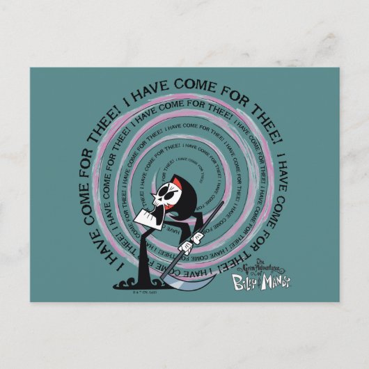 The Grim Adventures of Billy & Mandy - Reaper ポストカード (正面)