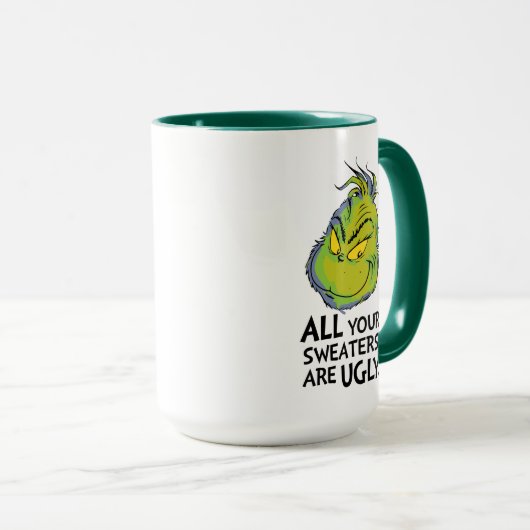 The Grinch | All Your Sweaters Are Ugly Quote マグカップ (正面右)