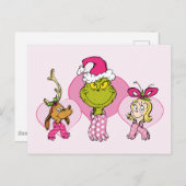 The Grinch Crew in Pink Valentine's Portrait ポストカード (正面/裏面)