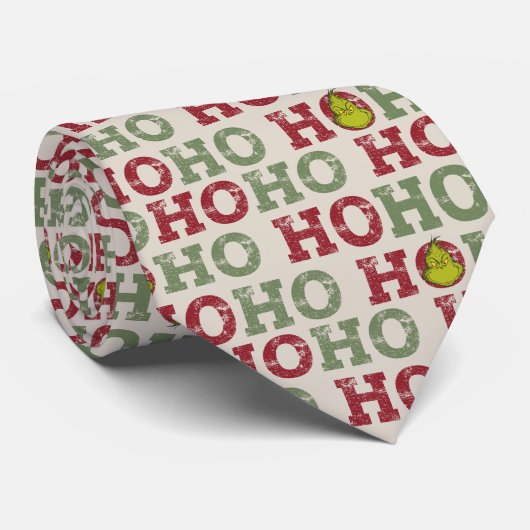 The Grinch | Ho Ho Ho Pattern ネクタイ (ロール)