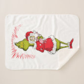 The Grinch Holds Cindy Lou Who シェルパブランケット (正面(横))