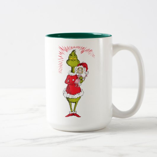 The Grinch Holds Cindy Lou Who ツートーンマグカップ (右)