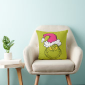 The Grinch in Pink Santa Hat クッション (椅子)