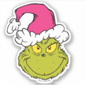 The Grinch in Pink Santa Hat シール (正面)