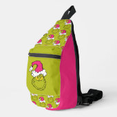 The Grinch in Pink Santa Hat スリングバッグ (右コーナー)