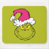 The Grinch in Pink Santa Hat マウスパッド (正面)